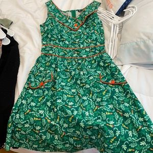 Vintage Dress with Birds